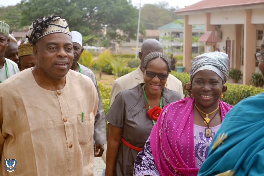 Professor Nimi Briggs Dimkpa OON, Pro-Chancellor and Chairman of Council (left), Mrs Omoayena Duro-Bello, Deputy Registrar/Academic Secretary (middle) and Professor Angela Freeman Miri, Vice-Chancellor during and inspection tour of the Adankolo Campus on 10th March, 2016