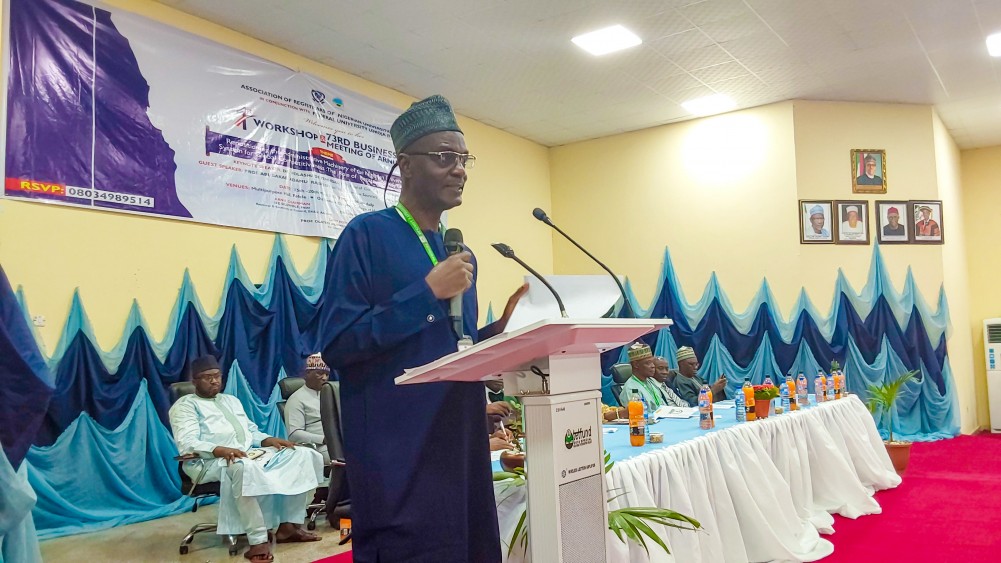 a-welcome-address-delivered-by-the-vice-chancellor-federal-university-lokoja-prof-olayemi-akinwumi-at-the-1st-workshop-and-73rd-business-meeting-of-the-association-of-registrars-of-nigerian-universities-arnu-held-at-ful