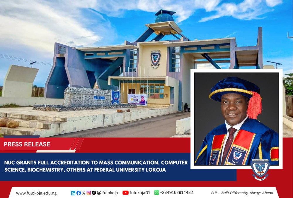 Nuc Grants Full Accreditation To Mass Communication, Computer Science, Biochemistry, Others At Federal University Lokoja