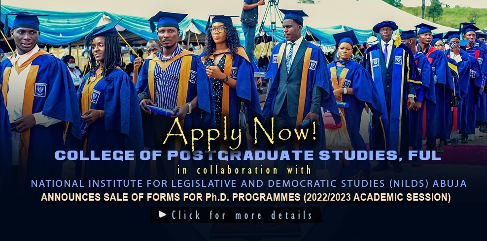 College Of Postgraduate Studies Announces Sale Of Forms For Ph.d. Programmes (2022/2023 Academic Session)
