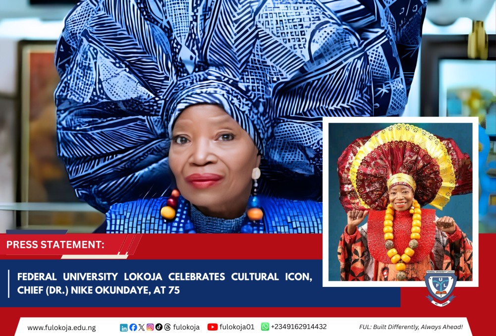 Federal University Lokoja Celebrates Cultural Icon, Chief (dr.) Nike Okundaye, At 75
