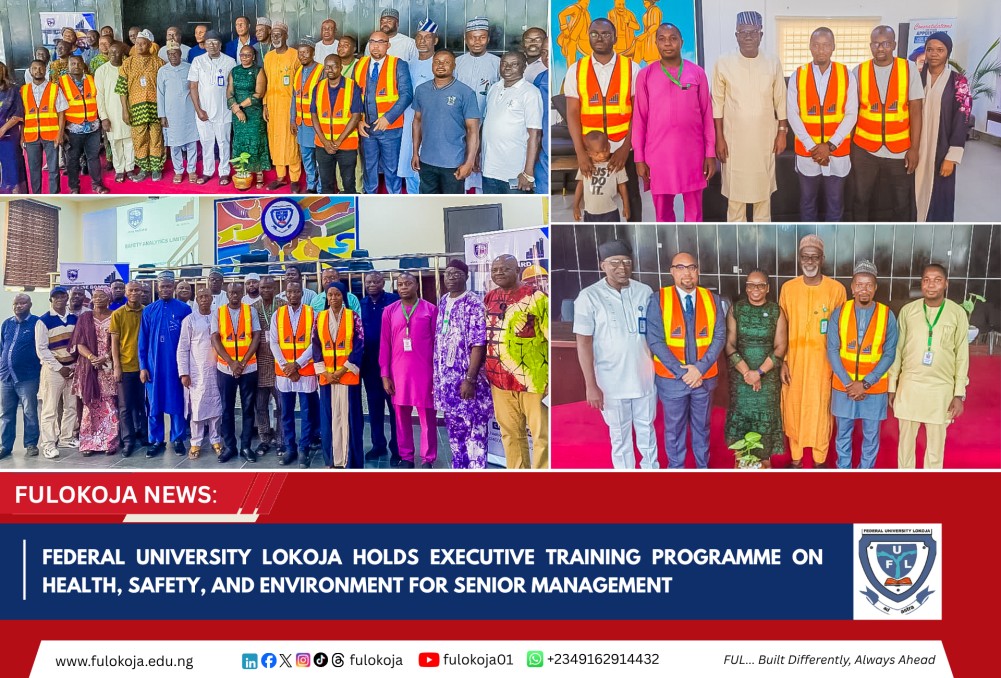 Federal University Lokoja Holds Executive Training Programme On Health, Safety, And Environment For Senior Management