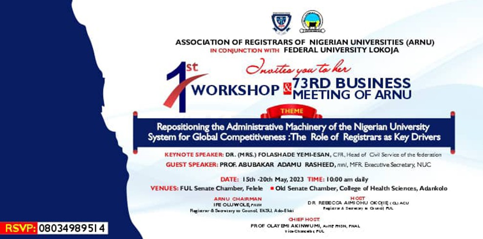 ful-to-host-1st-workshop-and-73rd-business-meeting-of-registrars-of-all-nigerian-universities-15th-20th-may