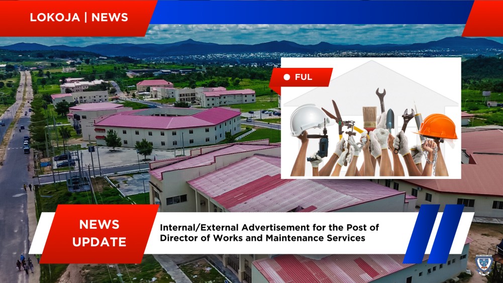 Internal/external Advertisement For The Post Of Director Of Works And Maintenance Services