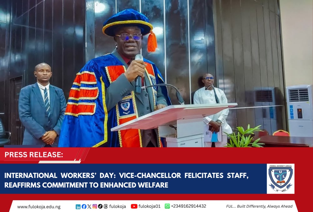 International Workers' Day: Vc Felicitates Staff, Reaffirms Commitment To Enhanced Welfare