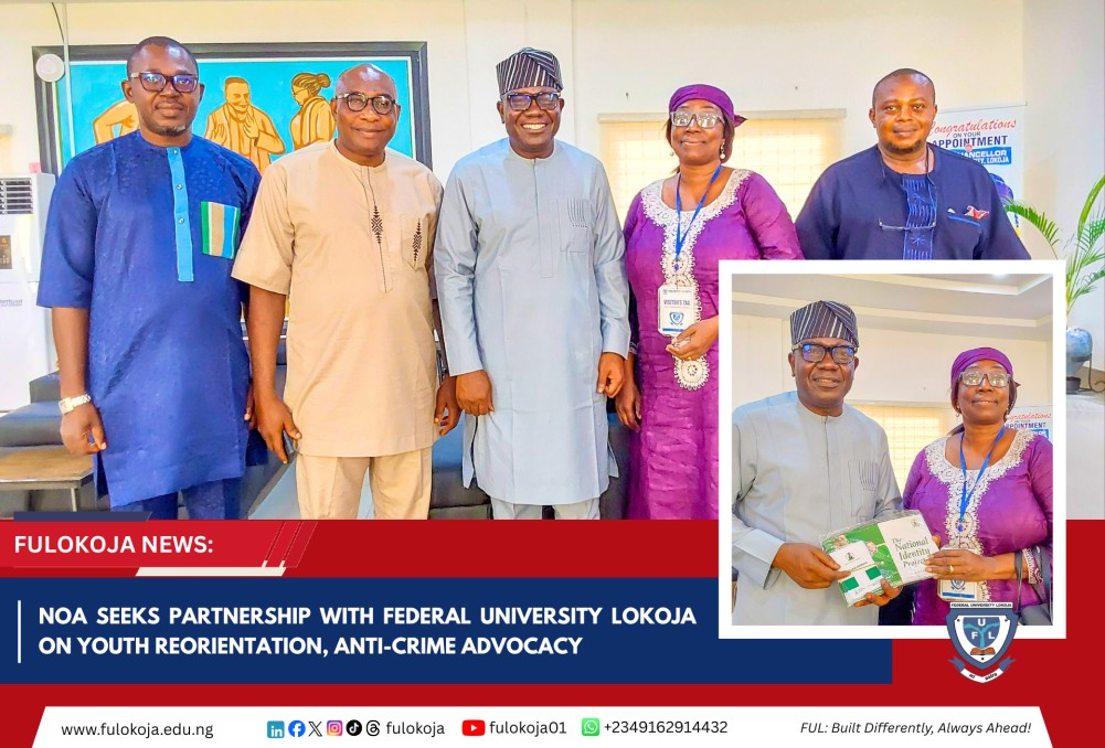 Noa Seeks Partnership With Fulokoja On Youth Reorientation, Anti-crime Advocacy