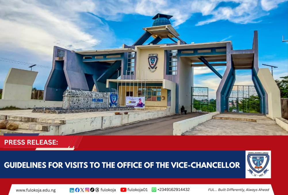Press Release: Guidelines For Visits To The Office Of The Vice-chancellor