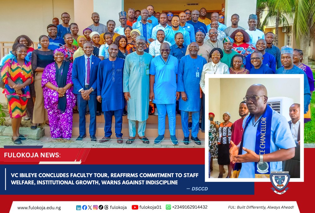vc-ibileye-concludes-faculty-tour-reaffirms-commitment-to-staff-welfare-institutional-growth-warns-against-indiscipline