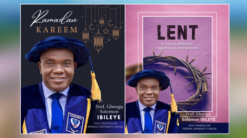 Vc's First Day In Office: Lent And Ramadan Message To The University Community